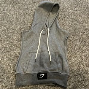 Gymshark sleeveless cropped hoodie